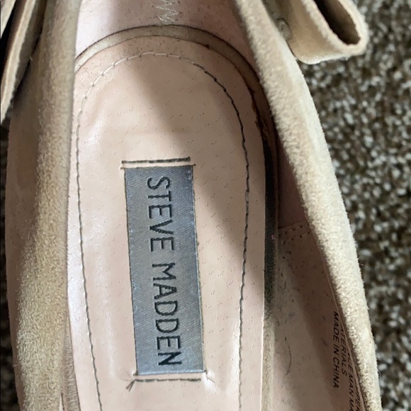 Steve Madden Nude Suede Heels - Picture 5 of 8